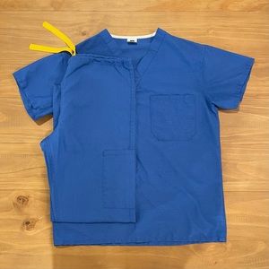 Royal Blue MedLine Unisex Scrub Top & Bottoms